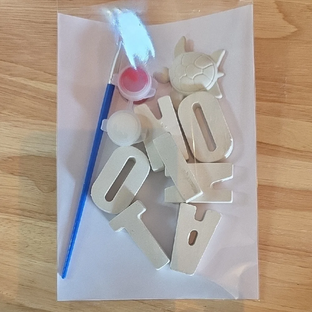 DIY Paint it yourself custom name painting kit with 1